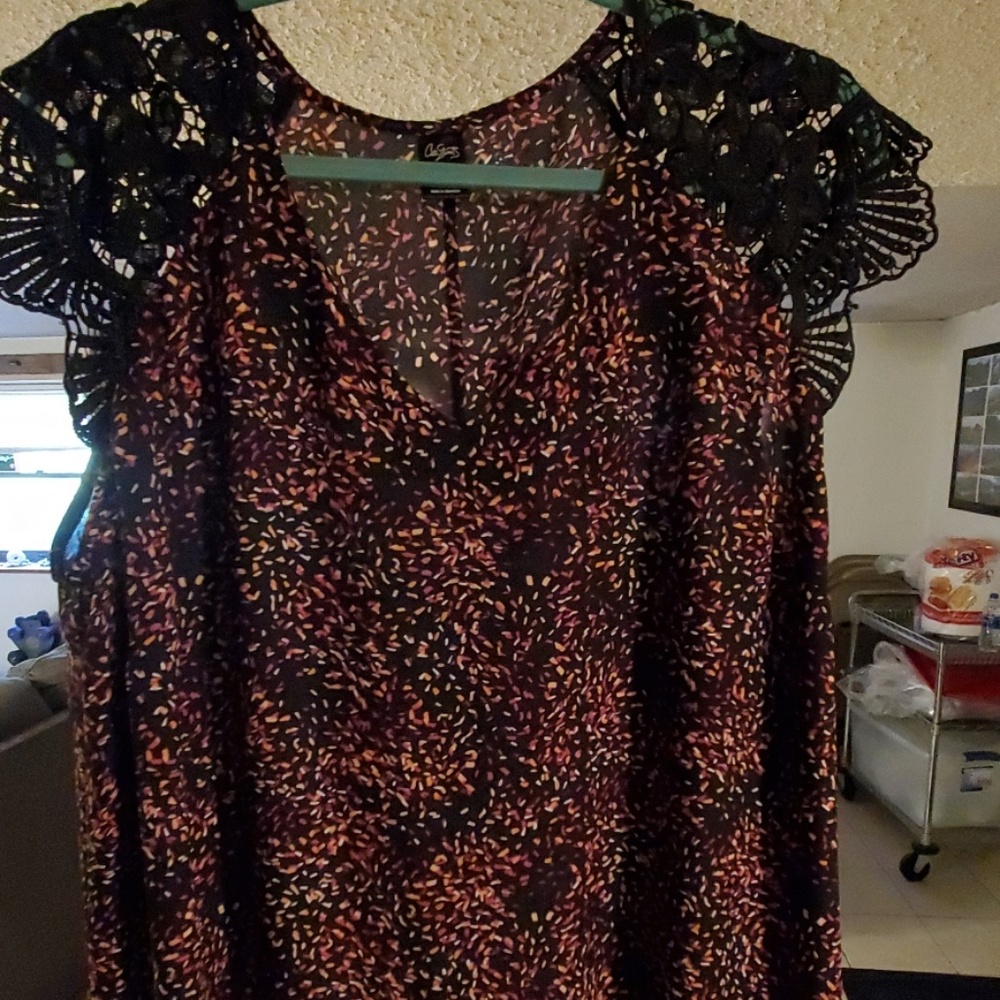 Multi colored dress top
